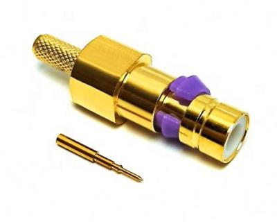 China Hot Selling RF Brass Material SMZ BT43 Male Plug Straight Connector Crimp For BT3002 Coaxial Cable for sale