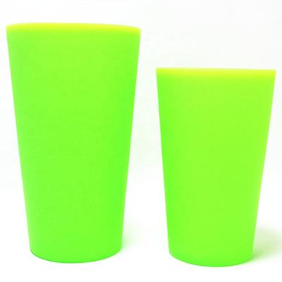 China Durable Outdoor Silicone Beer Glass Shatterproof Mugs For Travel Picnic for sale