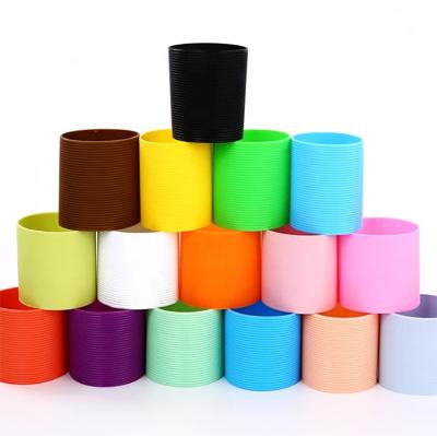 China Sustainable Custom Silicone Rubber Coffee Cup Sleeve for sale