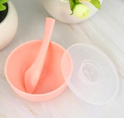 China 100% Viable BPA Free Silicone Bowl Silicone Facial Mixing Bowl With PP Spatula for sale