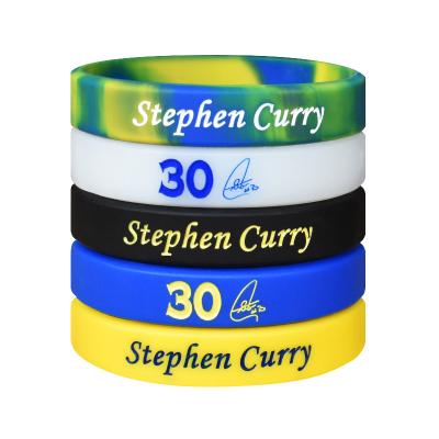 China Sports Manufacturer Colorful Custom Rubber Debossed Silicone Wristband for sale