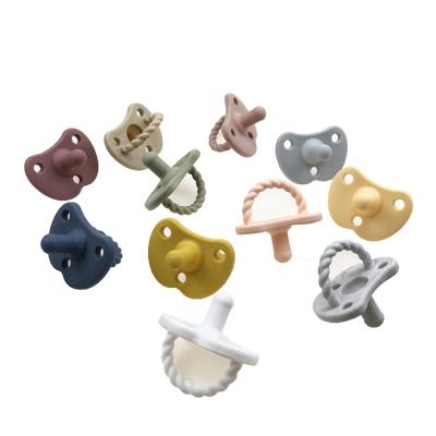 China BPA Free Factory Wholesale Customized Soft Food Grade Silicone Baby Feeding Pacifier for sale