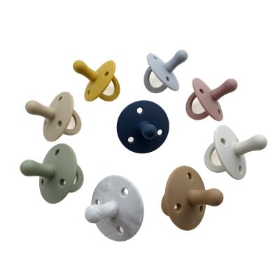 China Custom BPA Free Nipple Soother Silicone Safe Nipple Rubber Baby Pacifier For Baby for sale