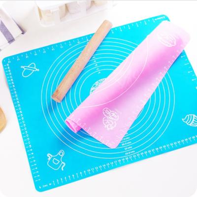 China Hot Sale Sustainable BPA Free Knead Dough Silicone Pastry Mat With Measures for sale