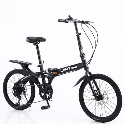 China Steel In Running Dual Folding Variable Speed ​​16/20 Inch Dual Disc Brake Student Kids Bike Pocket Children's Bike for sale