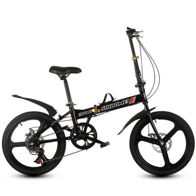 China Popular 20 inch folding bike sport bike bicycle with disc brake and integrated aluminum alloy rim for sale