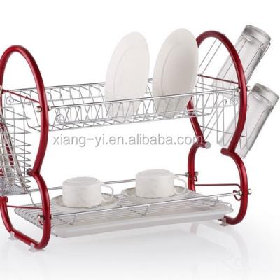 China Sustainable Kitchen Dish Drying Rack Dish Draining Rack Applicable To Kitchen Counter for sale