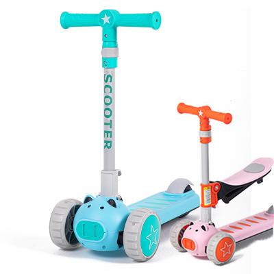 China 2021 New Kid's Scooter Widened Wheel Scooter With LED Lights Support Free Sample Wholesale for sale