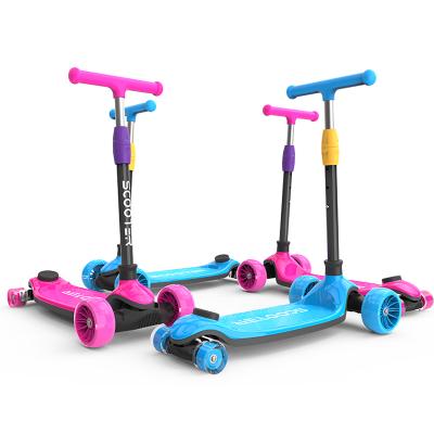 China Child Detachable Adjustable 3 Speed ​​Lifting LED Light Four Wheel Children's Kick Scooter for sale