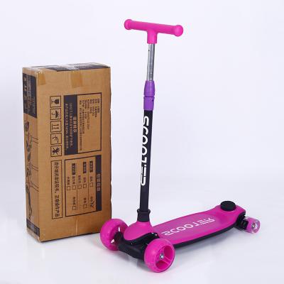 China Child four-wheeling children's scooter with foot pedal detachable scooter 5MM widened PU wheel flash scooter for sale