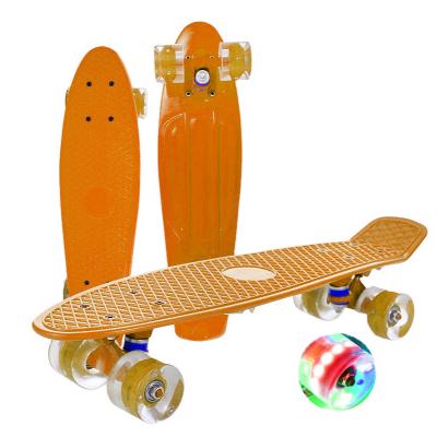 China Youth the best-selling professional skateboard, a full set of 22 inch PU wheel flash skateboards for sale