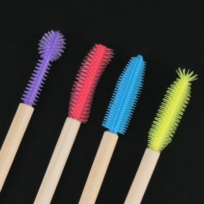 China Wholesale Hot Selling BASE Factory Mascara Magic Wand Eyelash Extension Sweep Disposable Silicone Mascara Lash Eyebrow Brush for sale