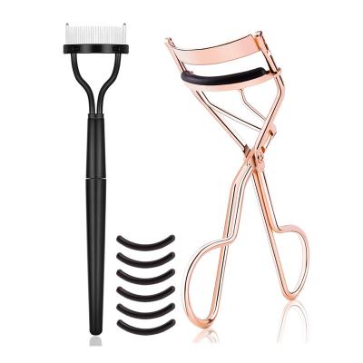 China Lash Curler Tool Custom Logo Private Label Eyelash Curler BASE Eyelash Extensions Set With Comb for sale