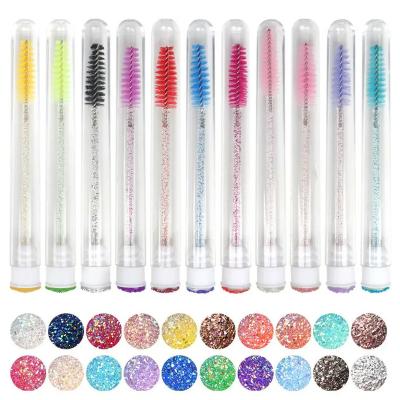 China BASE wholesales Diamond Disposable Mascara Wand Brushes tube eyelash brushes for eyelash extensions cleaning mascara wands for sale