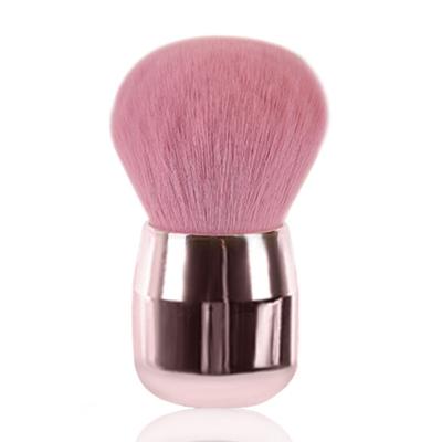 China Plastic Pink Single Makeup Brushes Dust Blusher Sweeps Custom Logo Multi Purpose Cosmetic Brush Makeup Tools for sale