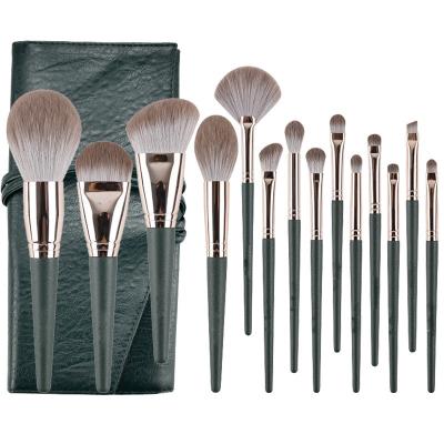 China Smudge Brush Luxury Makeup Brushes Make Up 14pcs Makeup Brush Set With Bag Wholesalers for sale