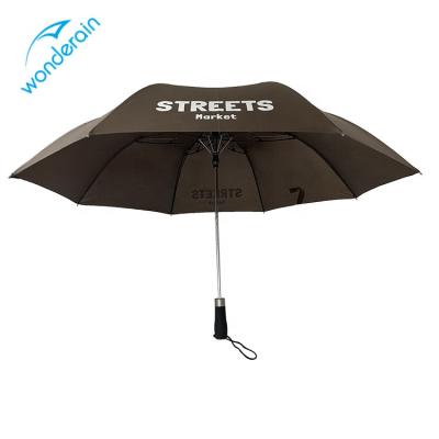 China Contemporary Full Fiberglass 23inch 2 Folding Folding Automatic Umbrella Stormproof for sale