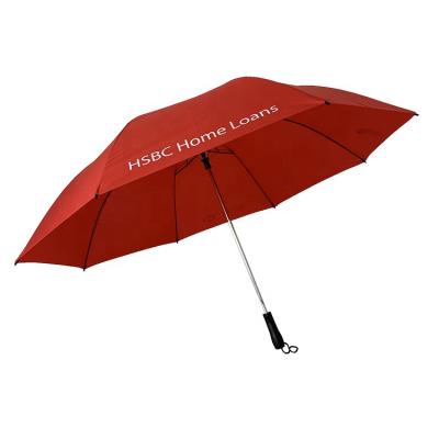 China Contemporary Custom Logo Printed Two Fold Automatic Telescopic Golf Umbrella for sale