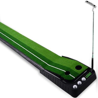 China Auto Return System Accept Logo Custom Indoor Golf Practice With Return Fairway for sale