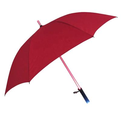 China Good quality contemporary right hand red color open flash lighting led umbrella for sale for sale