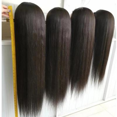 China Factory Wholesale Wigs 150% 180% Density Silky Straight Wave Hair Lace Front Wig, Brazilian Virgin Hair Full Lace Wigs for sale