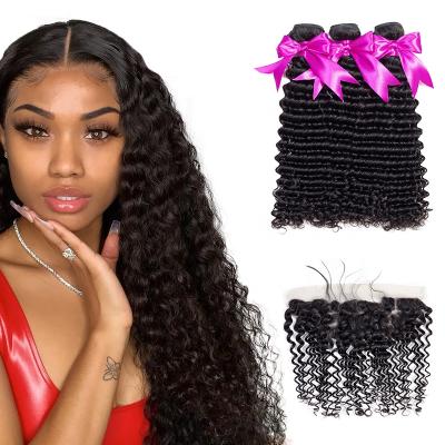 China Deep Wave Indian Virgin Hair Deep Curly Bundles ,ISEE HAIR Human Natural Hair Supplier for sale