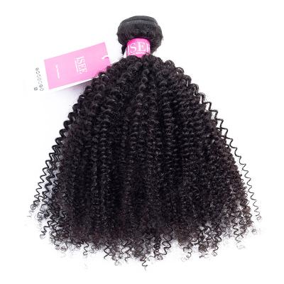 China Remy Darling Soft Wholesale Afro Kinky Curly Natural Color Curly Bulk Hair for sale