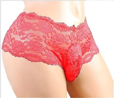 China YINGPEI Breathable Male Models In Transparent Underwear Sexy Lace Men Underwear Briefs for sale