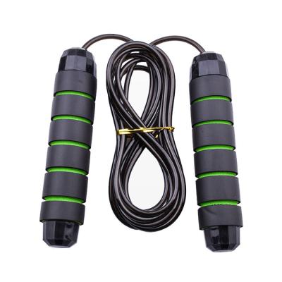 China Easy Green Handle Jump Rope Speed ​​Jumping Adjustable Ratio Jump Rope for sale