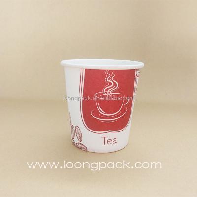 China Single Wall 6oz 180ml Take Out Disposable Coffee Paper Cups for Tea for sale