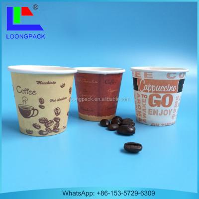 China Single Wall Coffee Paper Cups 2.5 Oz Disposable Paper Cups for sale