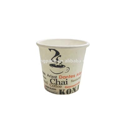 China Disposable Disposable Logo Printed Coffee Paper Cups 4oz for sale