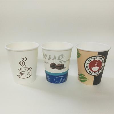 China Single Wall Coffee 8oz Paper Cup , Custom Printed Paper Cup for sale