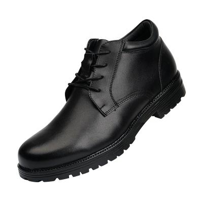 China Breathable High Quality Black Winter Thick Oxford Shoes Wool Lace Up Work Shoes For Men for sale