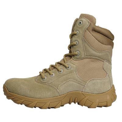 China Big Size Tactical Military Ankle Boots Waterproof Men's Boot Army Boots Breathable Desert Increasing Shoes for sale