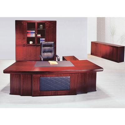 China Other latest design factory wholesale price coustmized oem products veneer finished executive office manager solid wood table for sale