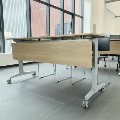 China Other factory whole sale aluminum folding table with wheels forming large table conference room combination meeting table price good for sale