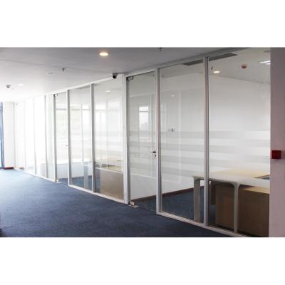 China Factory wholesale price modern green material office room divider screen glass room dividers custom made wall soundproof for sale