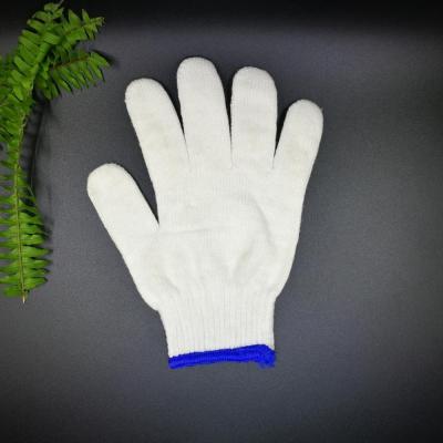 China Seamless Elastic Knit Porcelain Warm Organic Cotton Knitted Gloves For Workers for sale