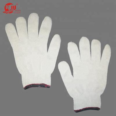 China Elastic Seamless Knit Cotton Cheap Seamless Disposable Gloves Knitted for sale