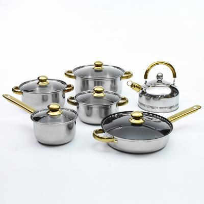 China Modern 12pcs Cookware Sets Induction Cookware Sets Stoves Kitchen Pots And Pans Non Stick Cookware Set for sale