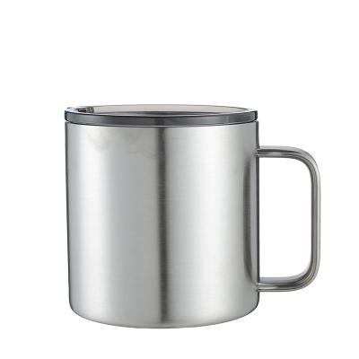 China Durable 10/12/14/20ozMug Stainless Steel Double Handle Mug Coffee Mug Vacuum Cup With Cover for sale