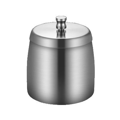 China New Stainless Steel Stainless Steel Ashtray With Lid And Pillar For Extinguishing for sale