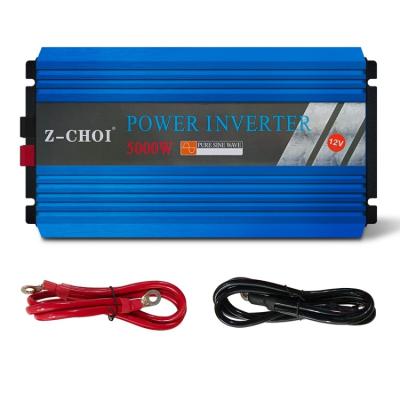 China Factory supply direct power inverter 5000w 24v 110v 12v to 220v with charger off grid solar pure sine wave inverter 41*21.5*8.8CM for sale