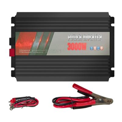 China 2022 New Product 12v/24v 3000w Power Inverter Outdoor Camping And Traveling Power Jack Inverter 34*21.5*8.8cm for sale