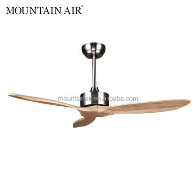 China Cool and Refresh Air MOUNTAIN AIR DC Electric Motor 3 Blades Natural Wood Ceiling Fan 42YFT-809 for sale