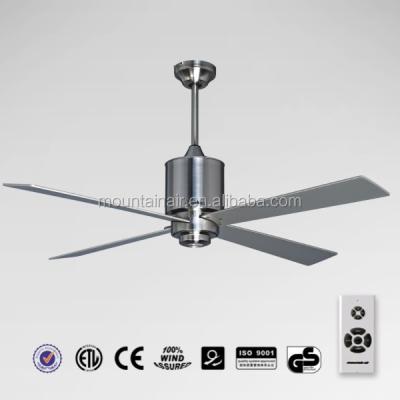 China Brushed Metal Nickel Decorative Ceiling Fan for sale