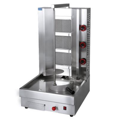 China Hotels 2/3/4/5 Burners Commercial Restaurant Equipment Gas Doner Kebab Grill Shawarma Machine for sale