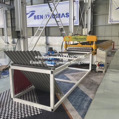 China Hotels Corrugated Sheet Roof Roll Forming Machine Zinc Sheet Making Machine for sale