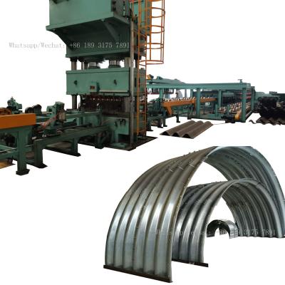 China Customized Corrugated Drain Metal Culvert Pipe Making Machine And Corrugated Sheet Metal Culvert Culvert Pipe for sale